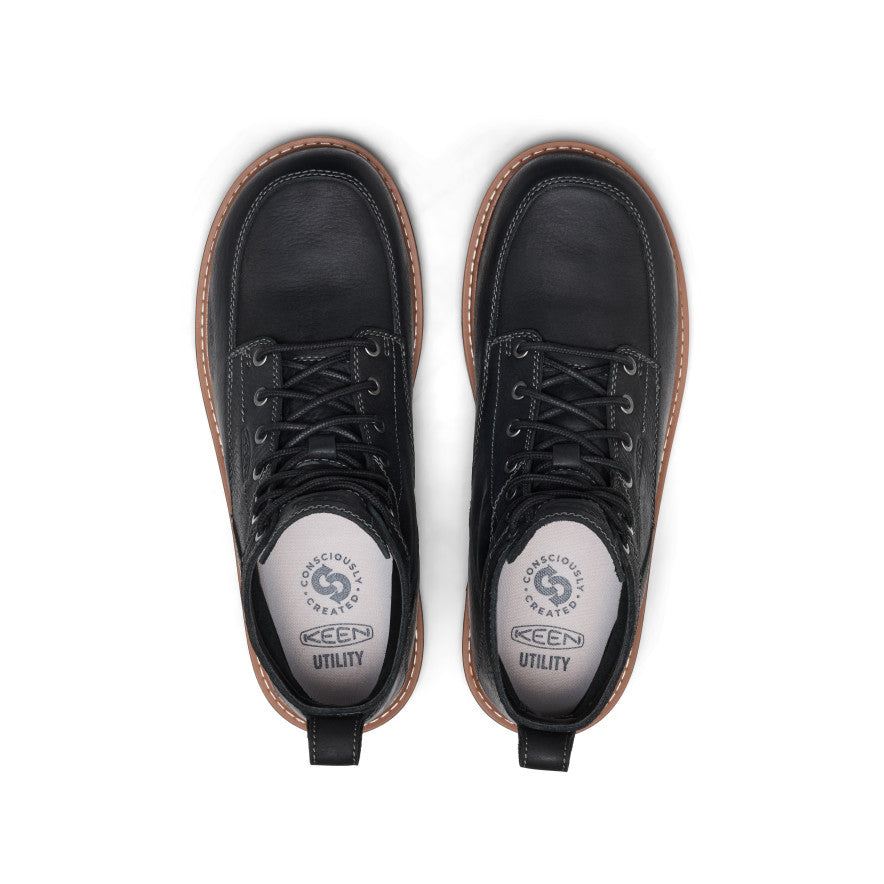 Mens San Jose 6 Boot Aluminum Toe BlackCaramel Cafe
