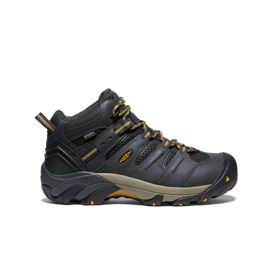 Mens Lansing Mid Waterproof Steel Toe RavenTawny Olive