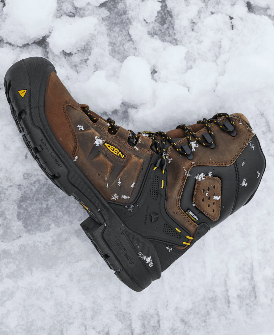 Mens Dover 8 Insulated Waterproof Boot Carbon Toe Dark EarthBlack