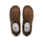 Mens Evanston Chelsea Waterproof Work Boot Carbon Toe BisonBlack