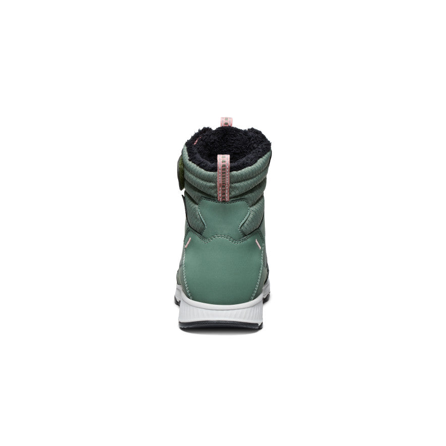 Big Kids Skua Waterproof Winter Boot Dark ForestRose Elegance