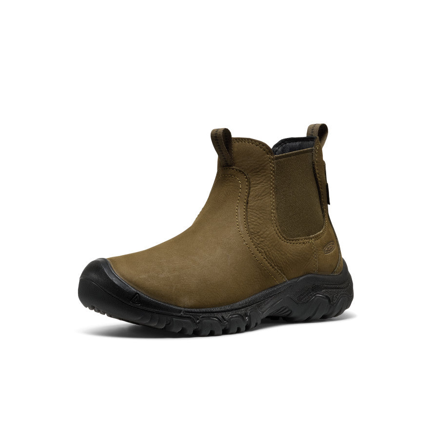 Womens Greta II Waterproof Chelsea Dark OliveBlack