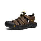 Mens Newport Leather Sandal Bison