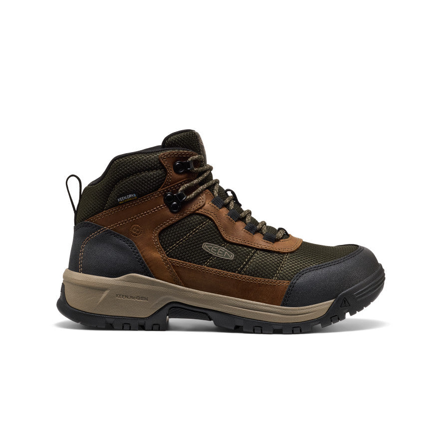 Mens Skokie Waterproof Work Boot Soft Toe Forest NightBlack