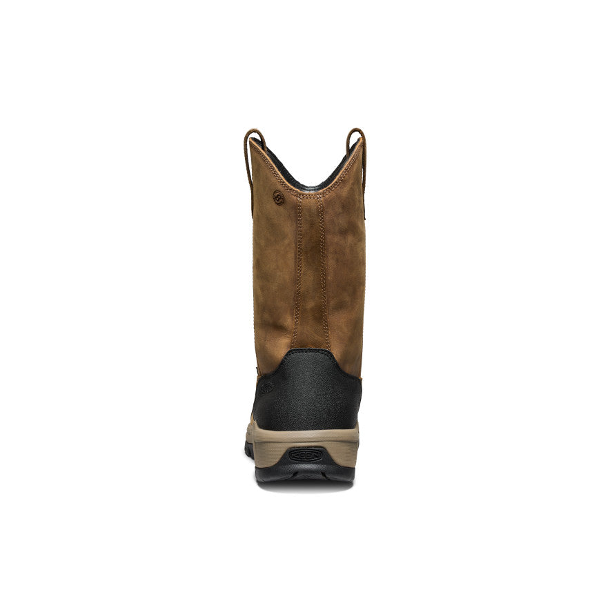 Mens Evanston Pull-On Waterproof Boot Carbon Toe BisonBlack
