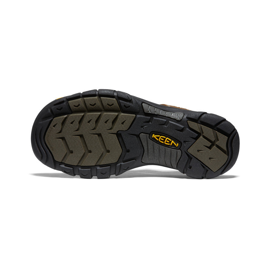 Mens Newport Leather Sandal Wide Bison