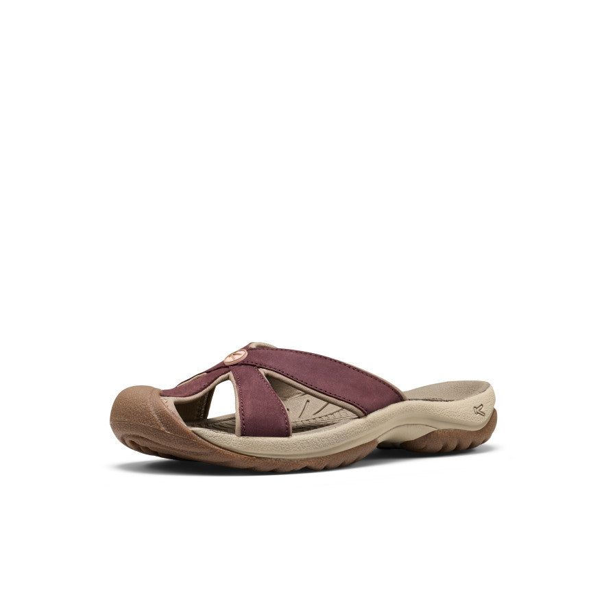 Womens Bali Leather Slide Sandal Mesa Glow