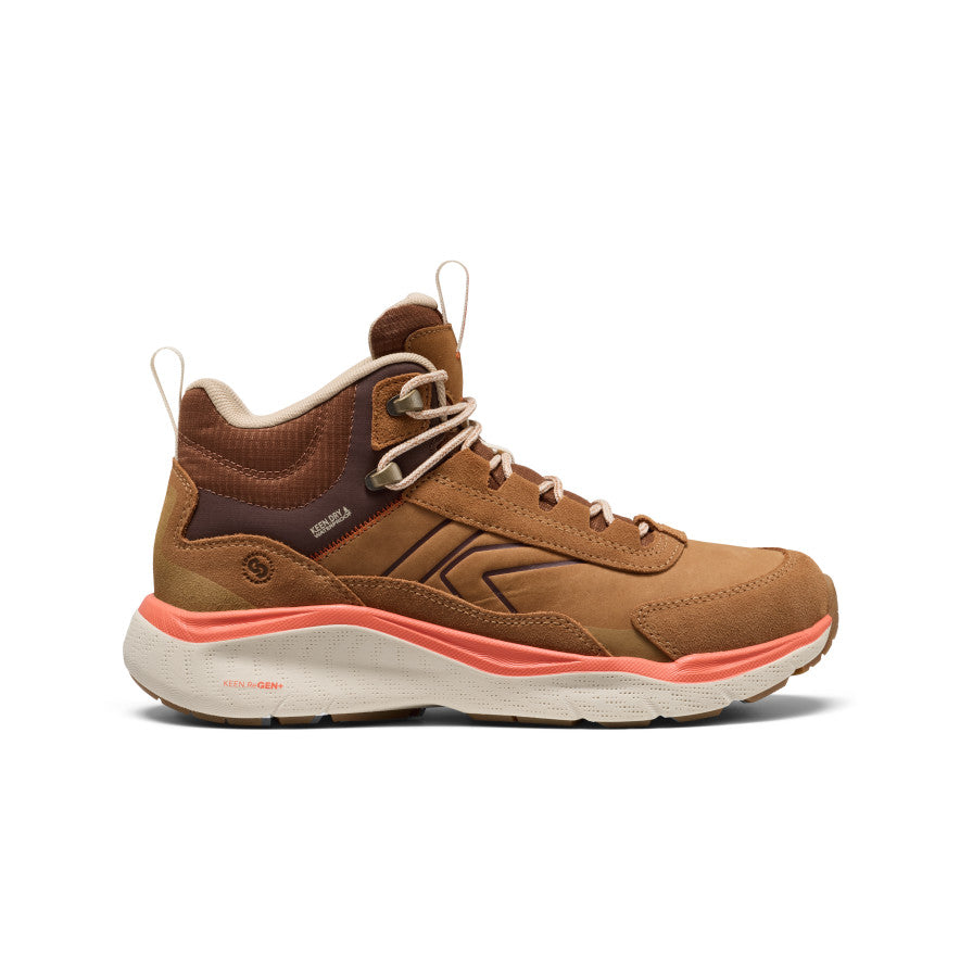 Womens Leiki Waterproof Leather Hiking Boot ChipmunkBirch