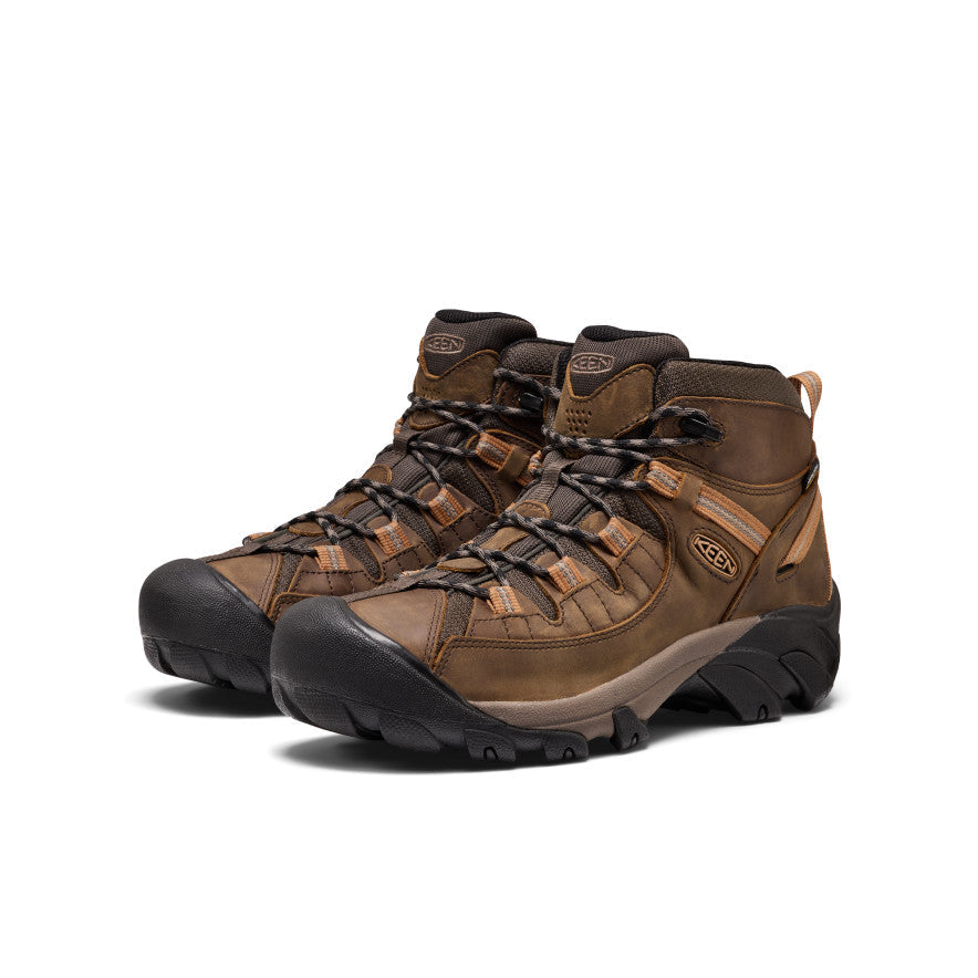 Mens Targhee II Mid Waterproof Hiking Boots Black OliveChipmunk