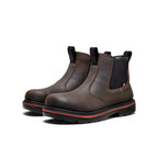 Mens Liberty Chelsea 90 Heel Waterproof Work Boot Carbon Toe Coffee BeanBlack