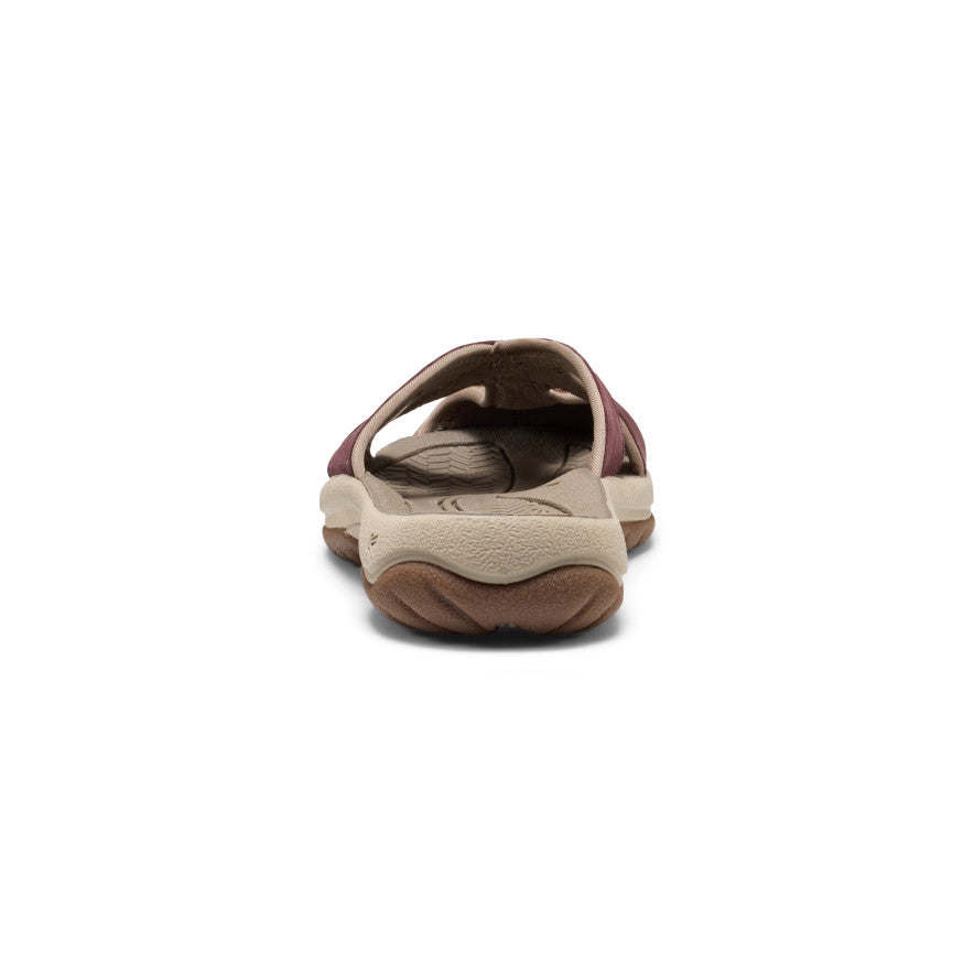 Womens Bali Leather Slide Sandal Mesa Glow