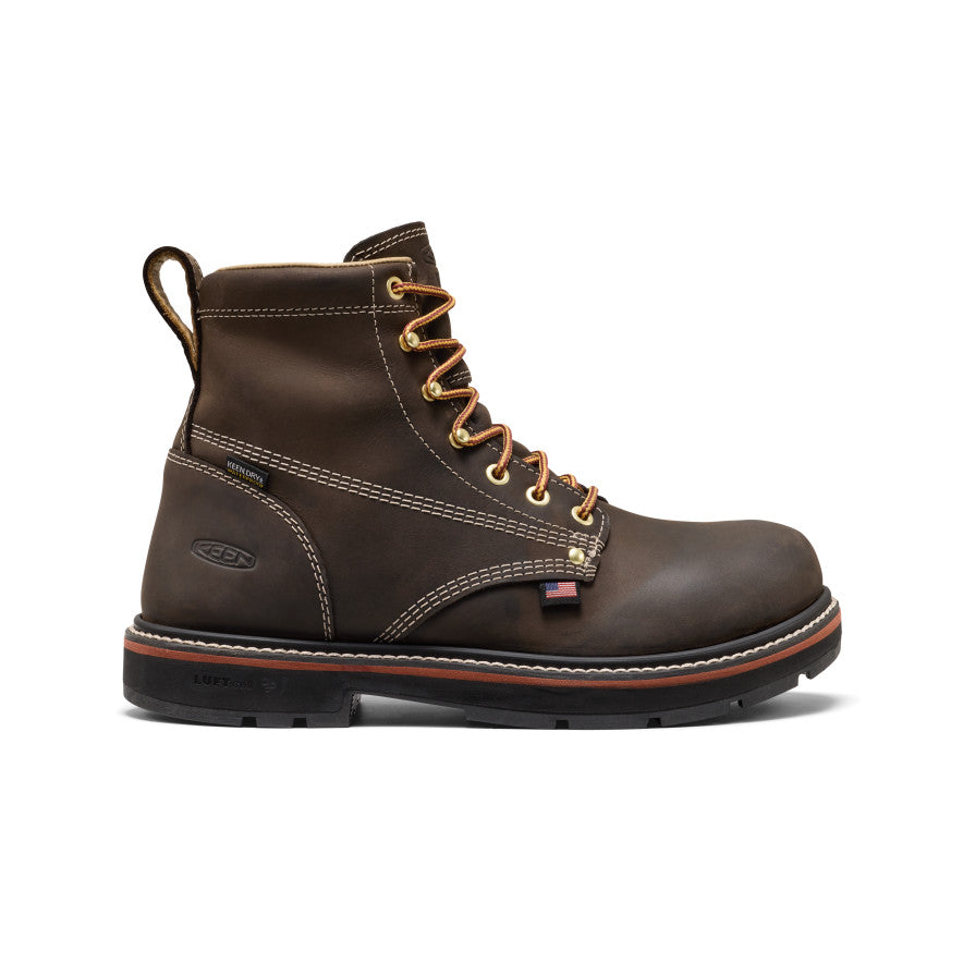 Mens Liberty 6 Waterproof 90 Heel Boot Carbon Toe Coffee BeanBlack