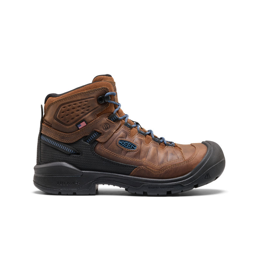 Mens Targhee IV LTR Waterproof Work Boot Carbon Toe BisonBlack