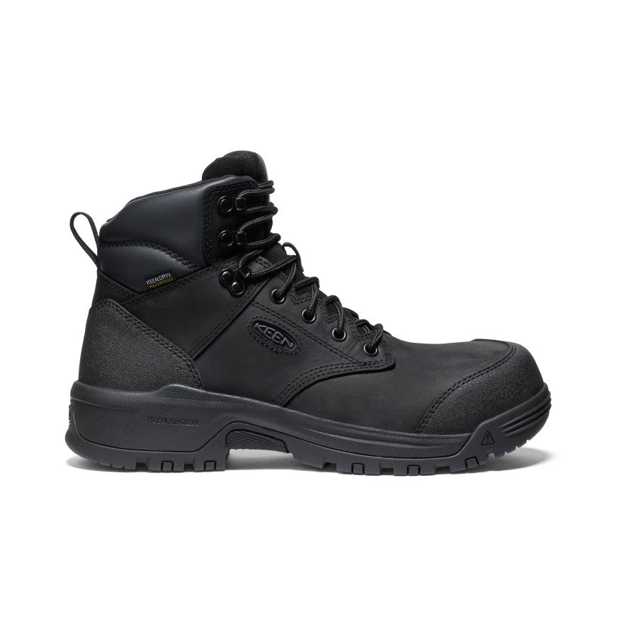 Mens Evanston 6 Waterproof Boot Carbon Toe BlackBlack