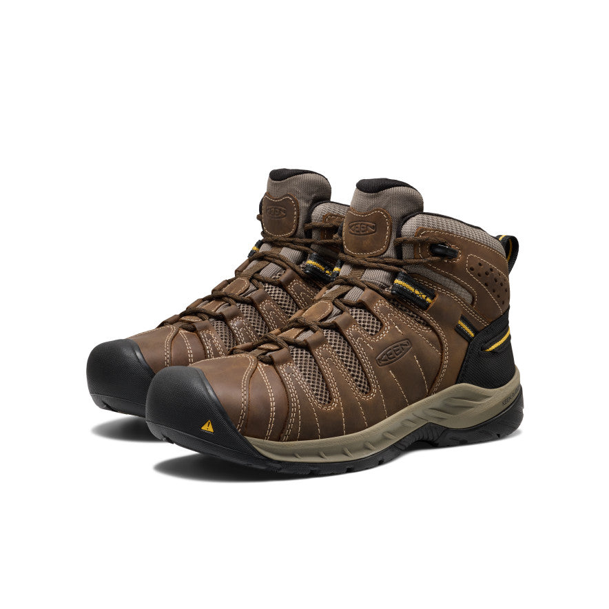 Mens Flint II Boot Steel Toe Cascade BrownGolden Rod