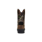 Mens Flatland Pull-On Waterproof Work Boot Soft Toe MOSSY OAK BREAK-UP COUNTRY