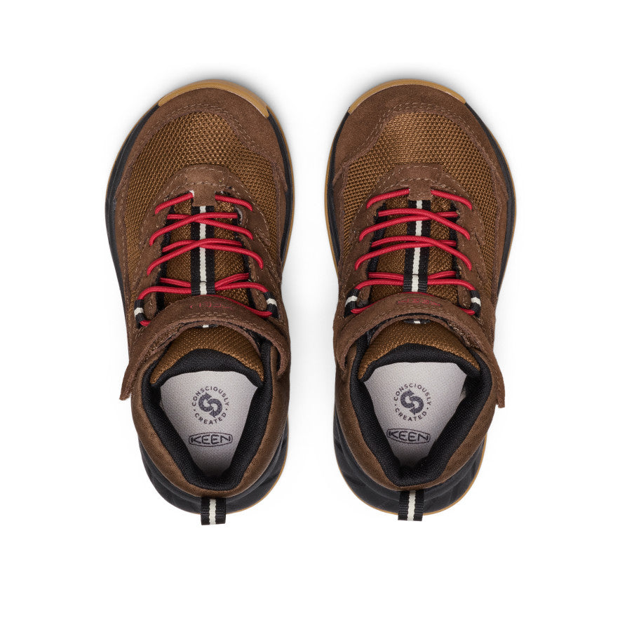 Little Kids Hightrail Waterproof Hiking Boot Dark EarthGarnet