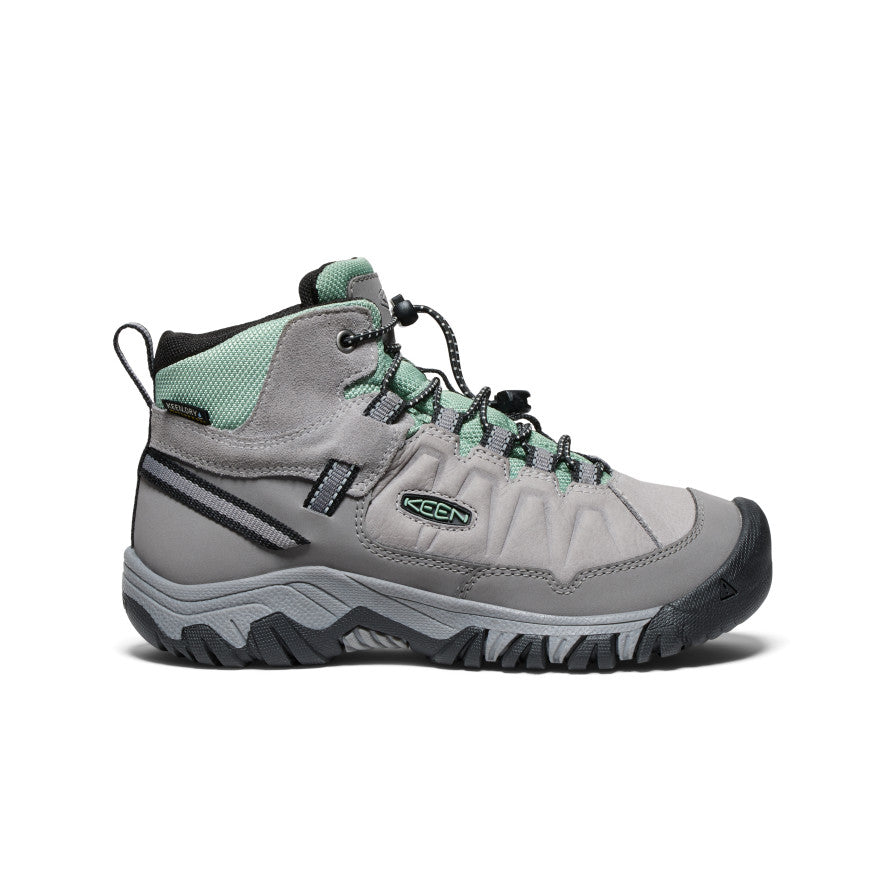 Big Kids Targhee IV Waterproof Hiking Boot AlloyGranite Green