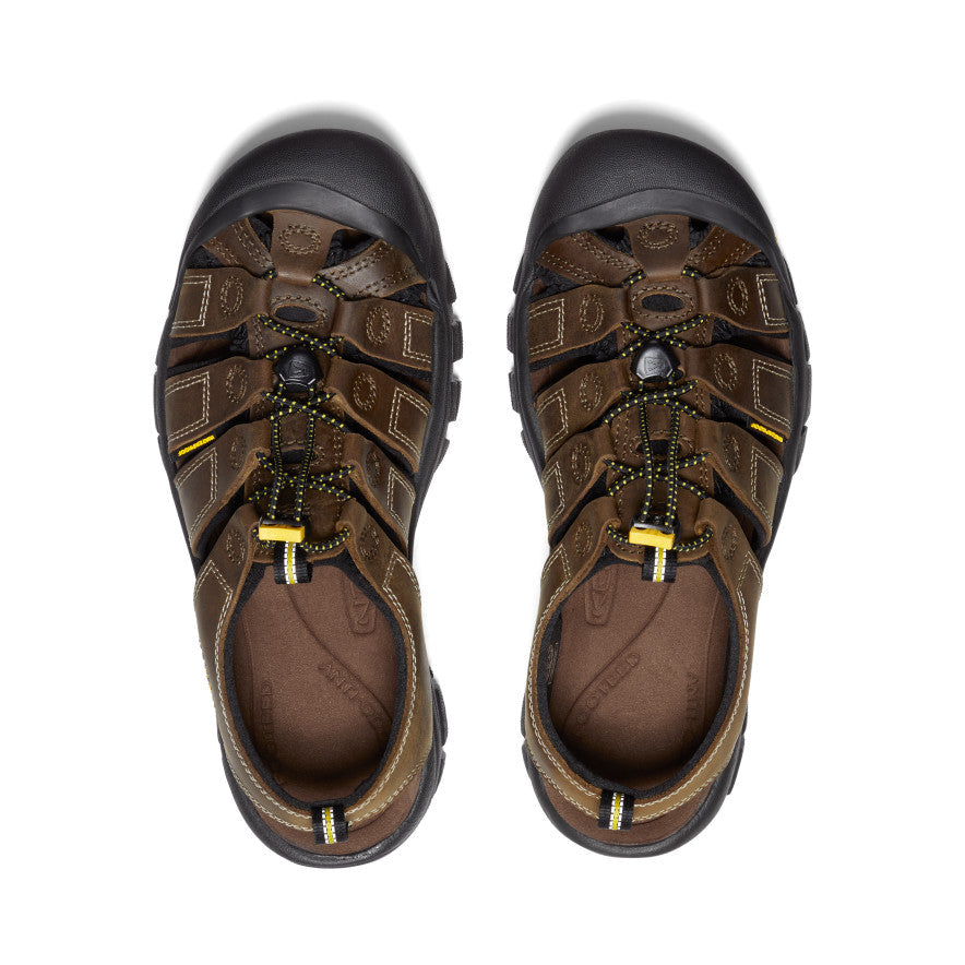 Mens Newport Leather Sandal Bison