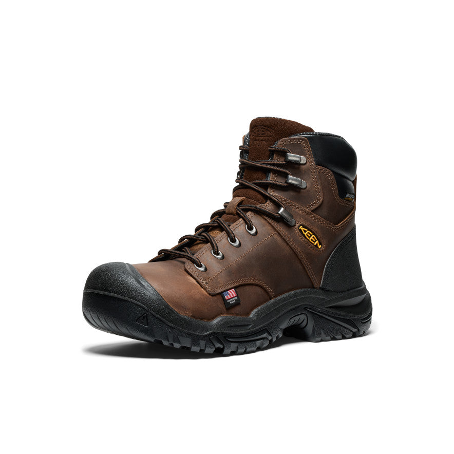 Mens Mt Vernon II 6 Waterproof Boot Steel Toe Dark EarthBlack