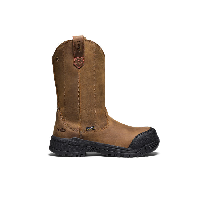 Womens Evanston Pull-On Waterproof Boot Carbon Toe BisonBlack