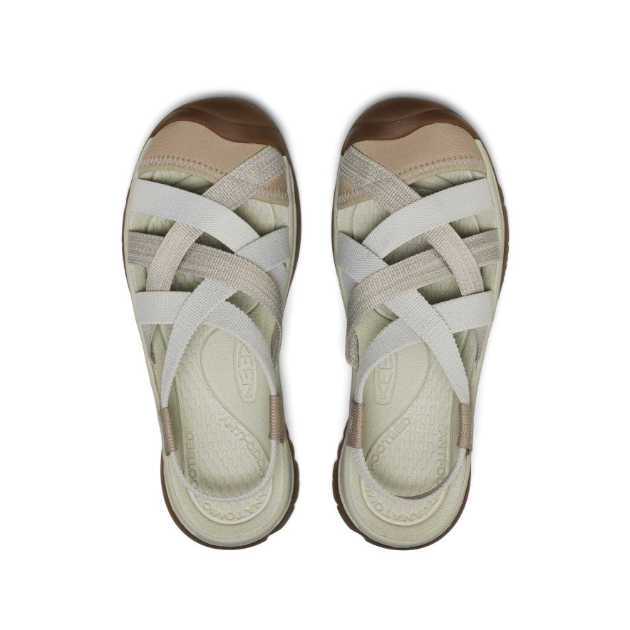 Womens Whisper Lattice Sandal Plaza TaupeSilver Birch