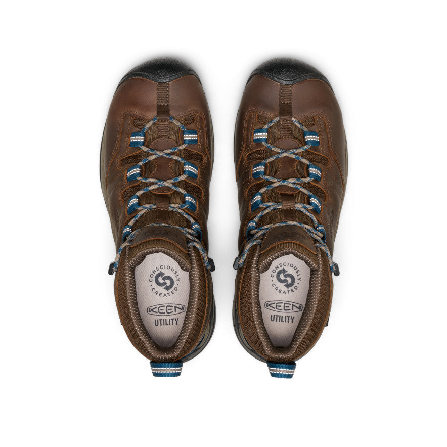 Mens Detroit XT Waterproof Boot Steel Toe Cascade BrownOrion Blue