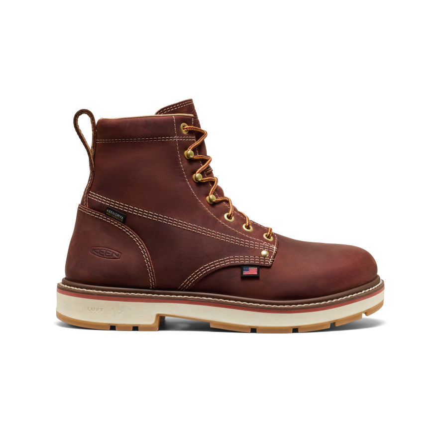 Mens Liberty 6 Waterproof 90 Heel Boot Soft Toe Bombay BrownGum