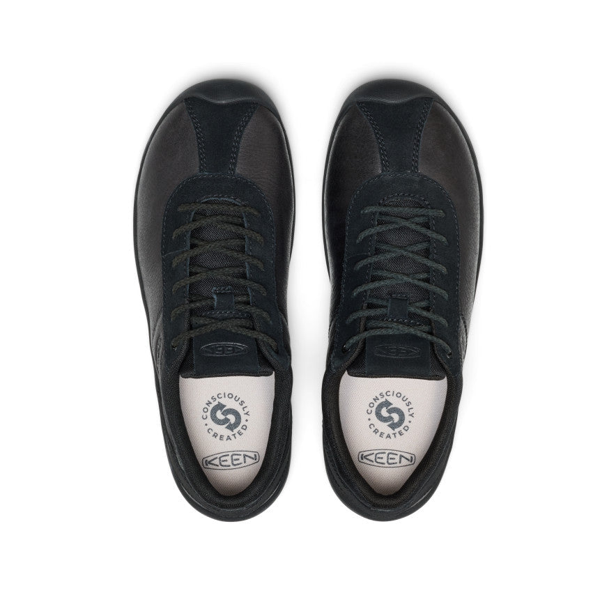 Womens Jasper Decon Leather Sneaker BlackBlack