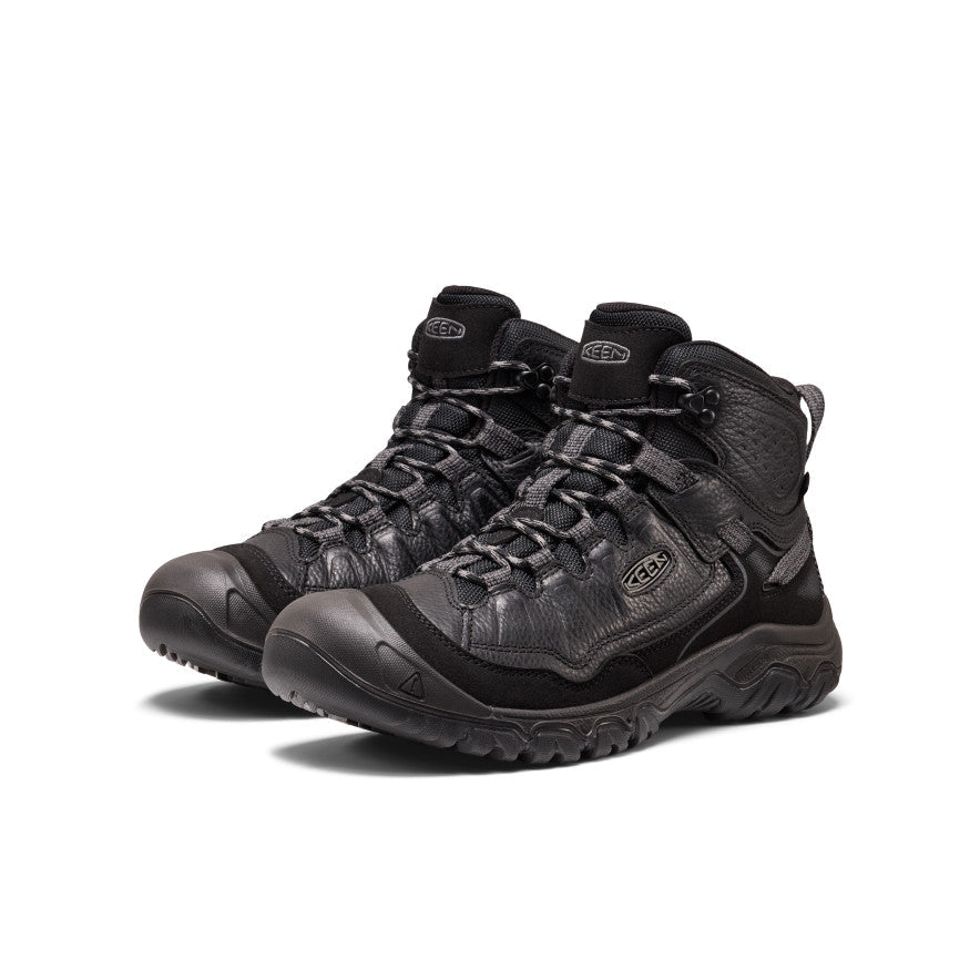 Mens Targhee IV Waterproof Hiking Boot Tumbled Black