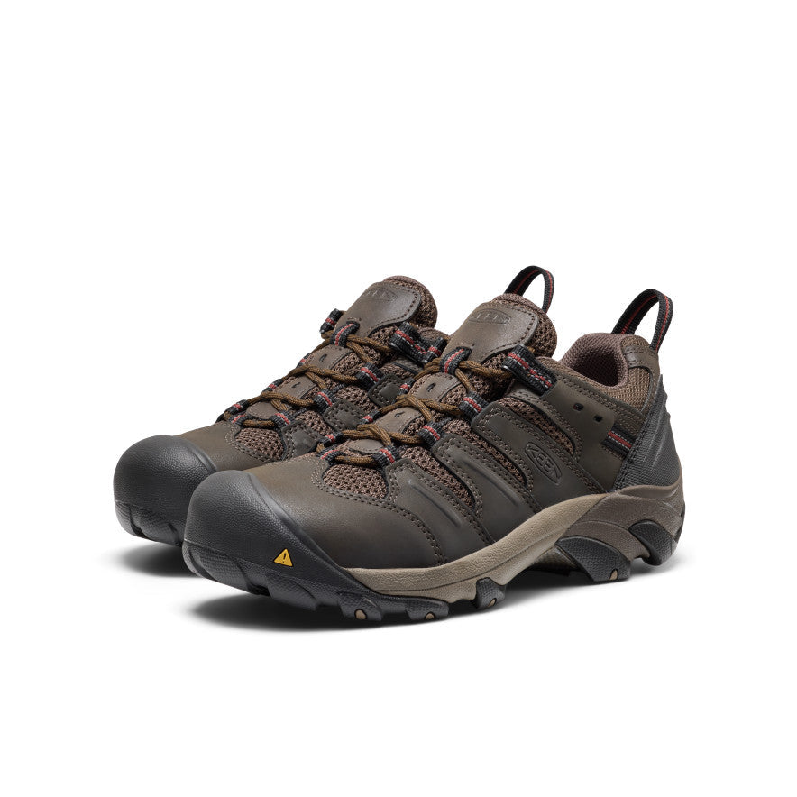Mens Lansing Low Steel Toe Cascade BrownFired Brick