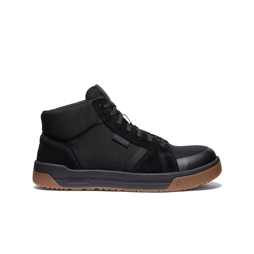 Mens Kenton Mid Work Shoe Carbon Toe BlackGum