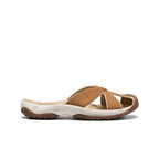 Womens Bali Leather Slide Sandal ChipmunkBirch