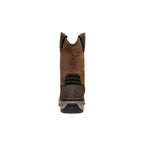 Mens Flatland Pull-On Waterproof Work Boot Soft Toe BisonBlack