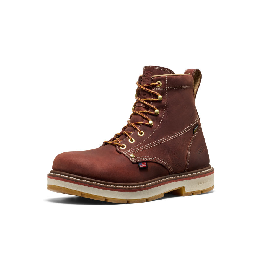 Mens Liberty 6 Waterproof 90 Heel Boot Carbon Toe Bombay BrownGum