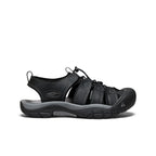 Mens Newport Leather Sandal BlackSteel Grey