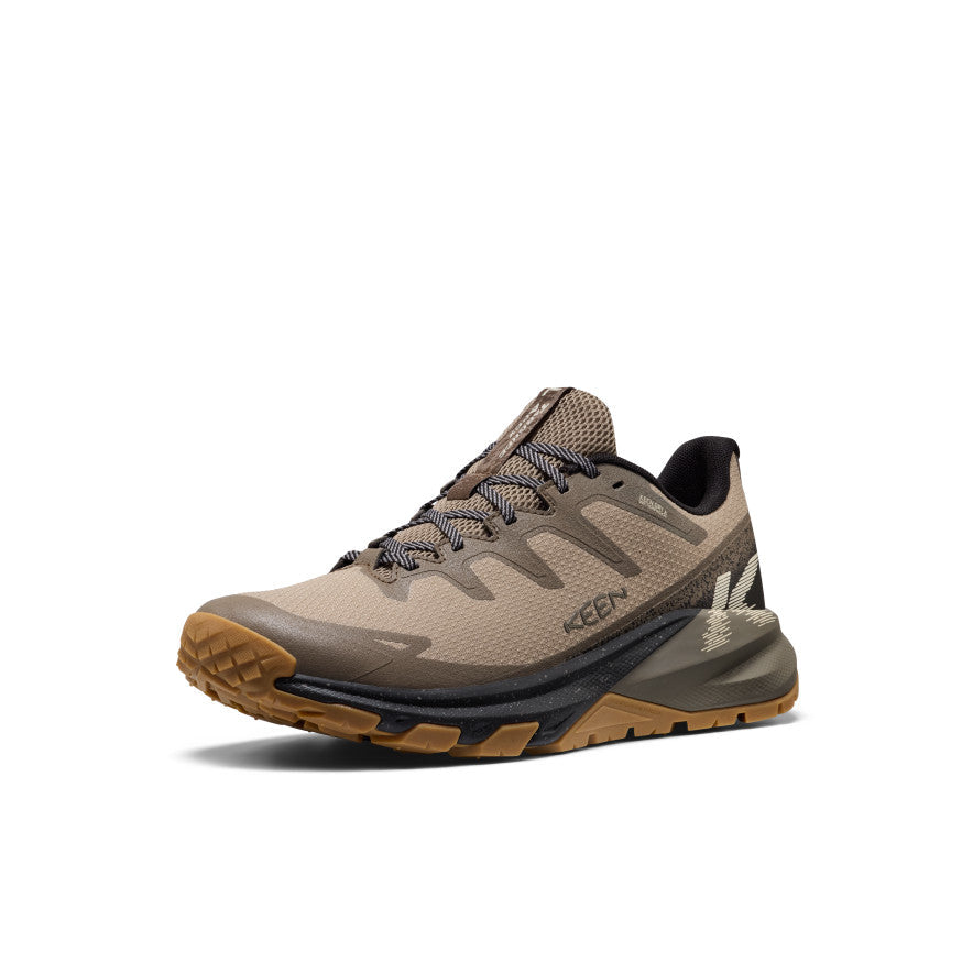 Mens Targhee Apex Wide Waterproof Hiking Shoe BrindleCanteen
