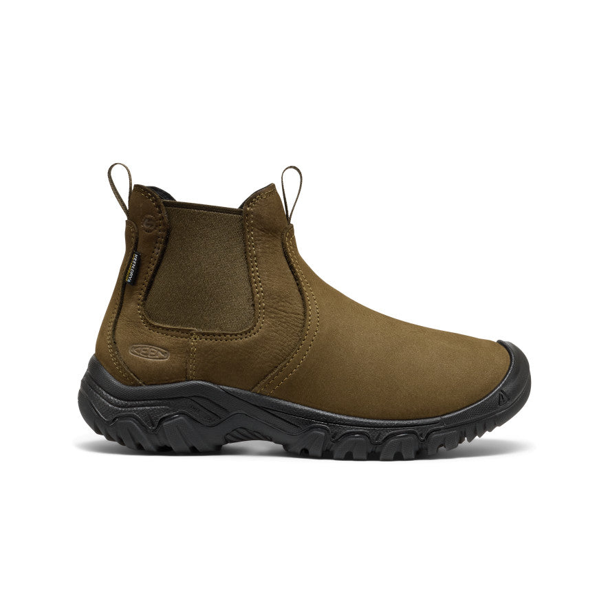 Womens Greta II Waterproof Chelsea Dark OliveBlack