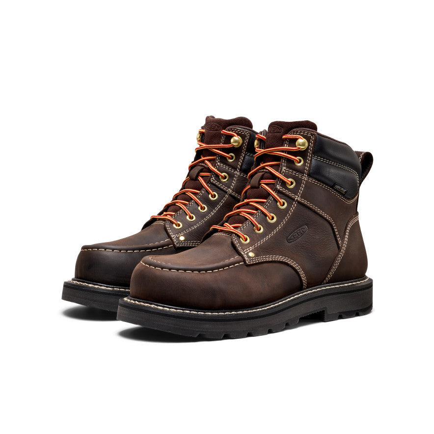 Mens Cincinnati 6 Waterproof 90 Heel Boot Carbon Toe Coffee BeanBlack
