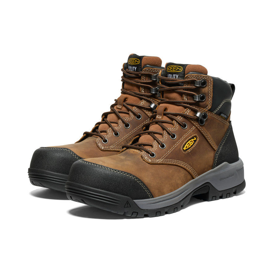 Mens Evanston 6 Waterproof Boot Carbon Toe BisonBlack