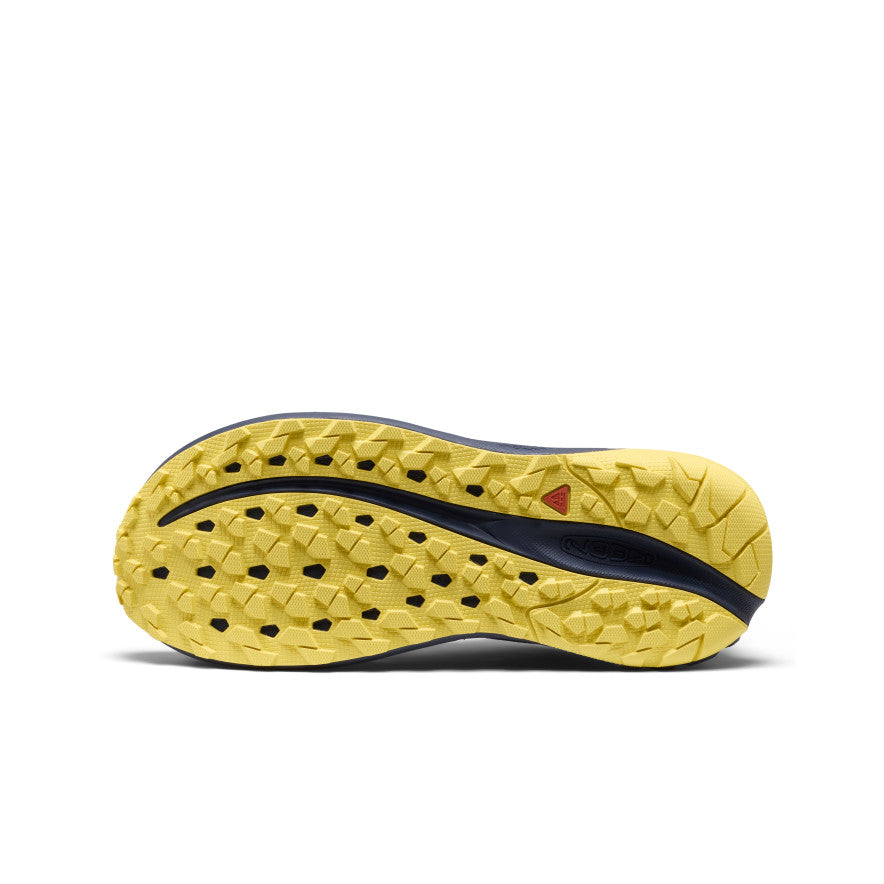 Womens Roam Waterproof Trail Running Shoe Faded DenimLemon Grass