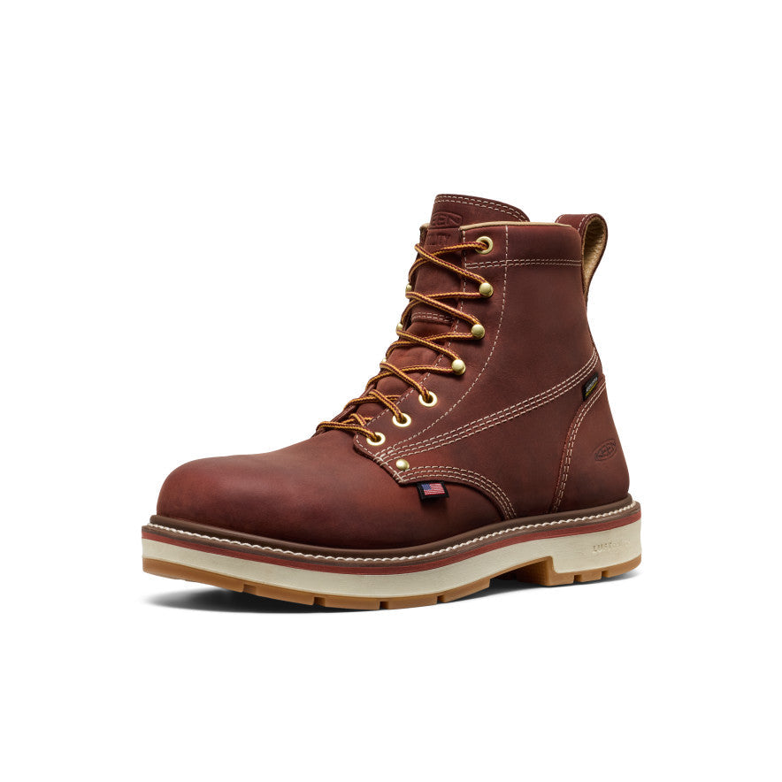 Mens Liberty 6 Waterproof 90 Heel Boot Soft Toe Bombay BrownGum