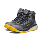 Mens Arvada Mid Work Sneaker Carbon Toe BlackKeen Yellow