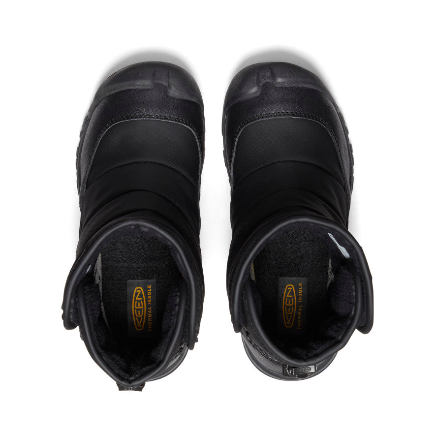 Big Kids Puffrider Waterproof Winter Boot BlackSteel Grey