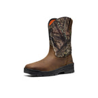 Mens Flatland Pull-On Waterproof Work Boot Soft Toe MOSSY OAK BREAK-UP COUNTRY