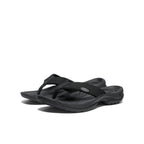 Womens Kona Leather Flip-Flop BlackVapor