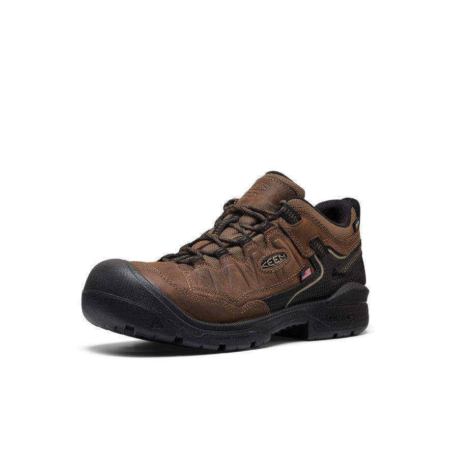 Mens Targhee IV Waterproof Work Shoe Carbon Toe Dark EarthBlack