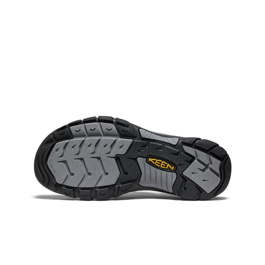 Mens Newport Leather Sandal BlackSteel Grey