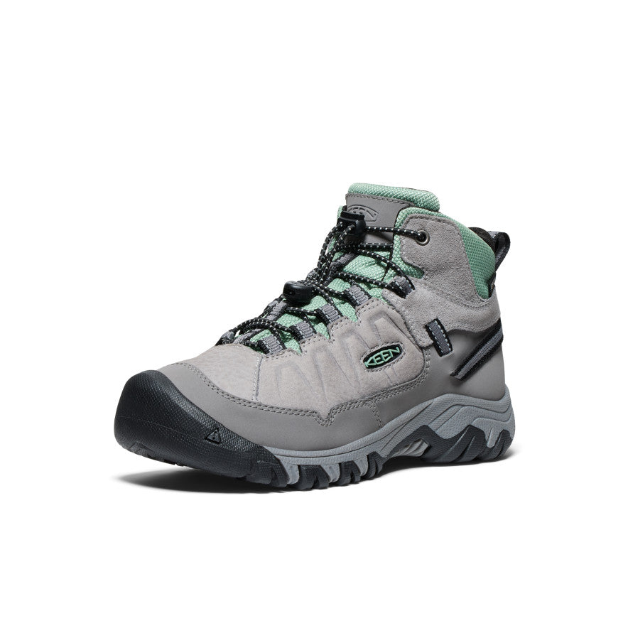 Big Kids Targhee IV Waterproof Hiking Boot AlloyGranite Green