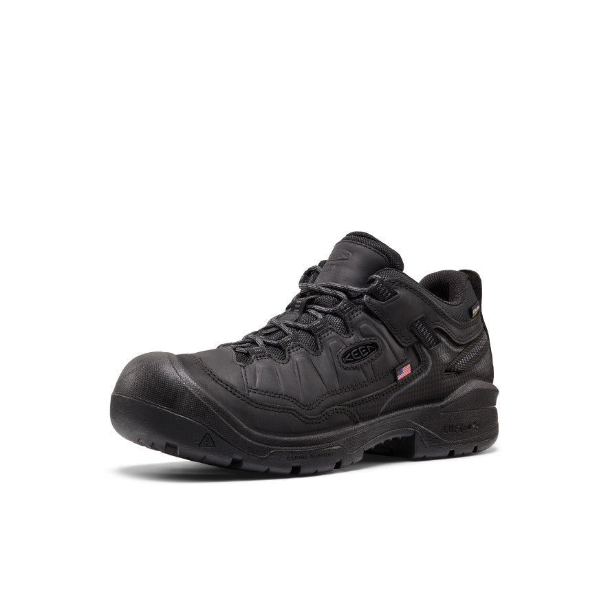 Mens Targhee IV Waterproof Work Shoe Soft Toe BlackBlack